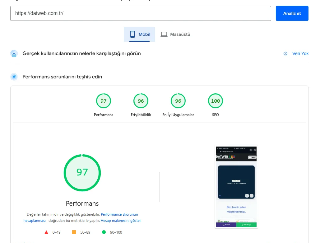 Web Site Hızlandırma